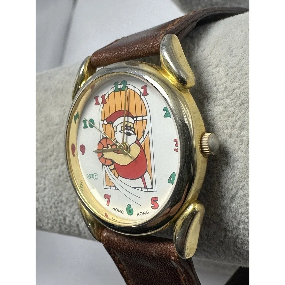 NII‎ Santa Claus Playing Basketball Watch New Battery 31MM 7.25